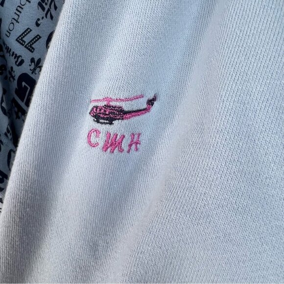 Burton sweater hoodie zip up vintage zipper Women's Light Blue Bomber Jacket - Picture 7 of 12